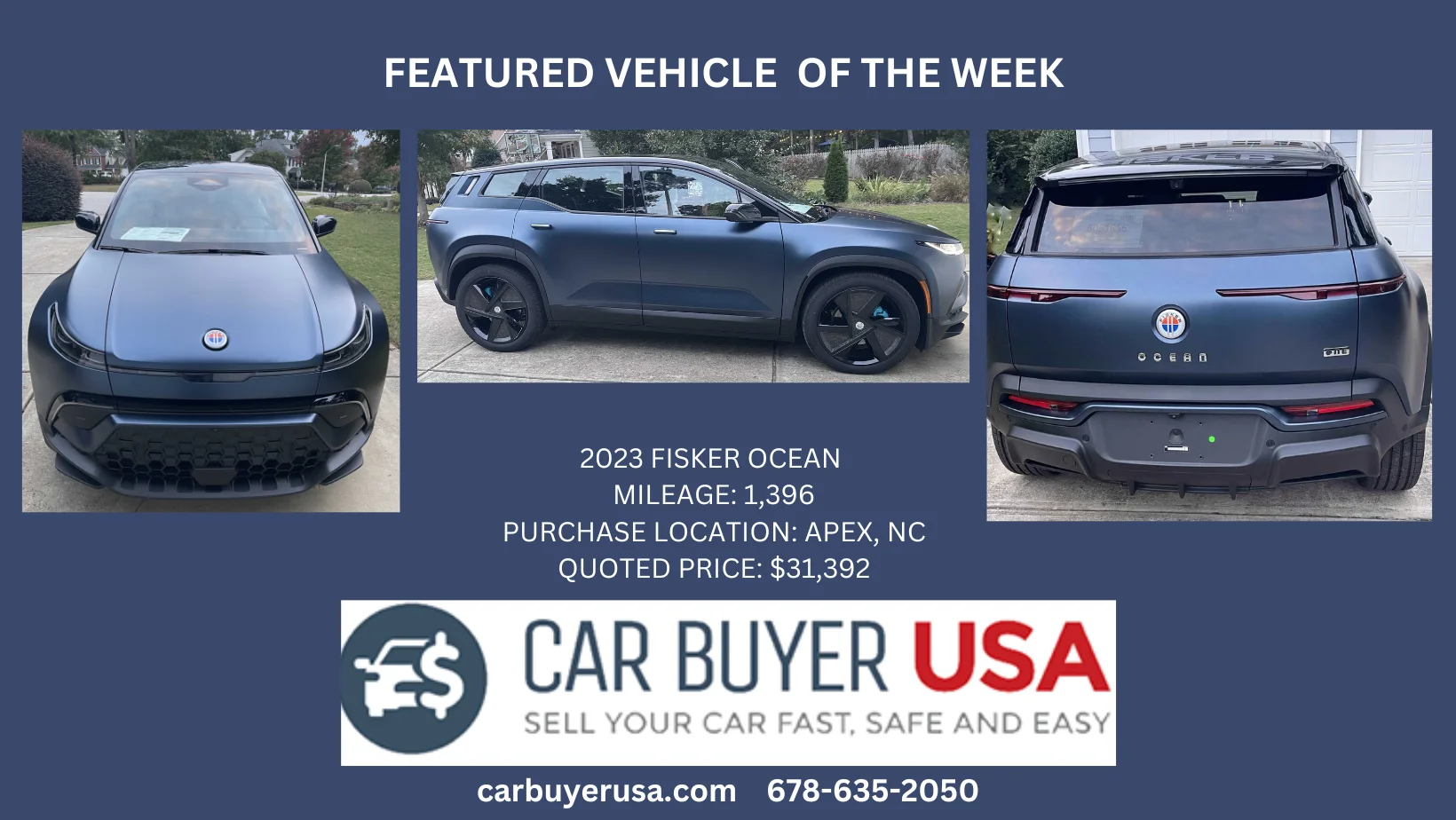 Car Buyer USA - 2023 FISKER OCEAN - $31,392