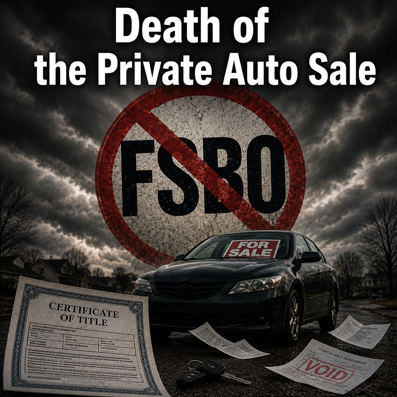 Death of the Private Auto Sales
